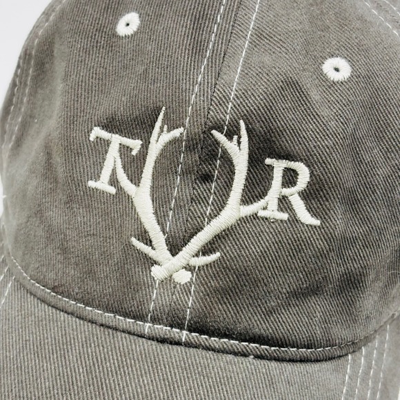 Thick Richards Antler Baseball Cap Embroidered Adjustable Back NWT Cotton - Picture 2 of 7